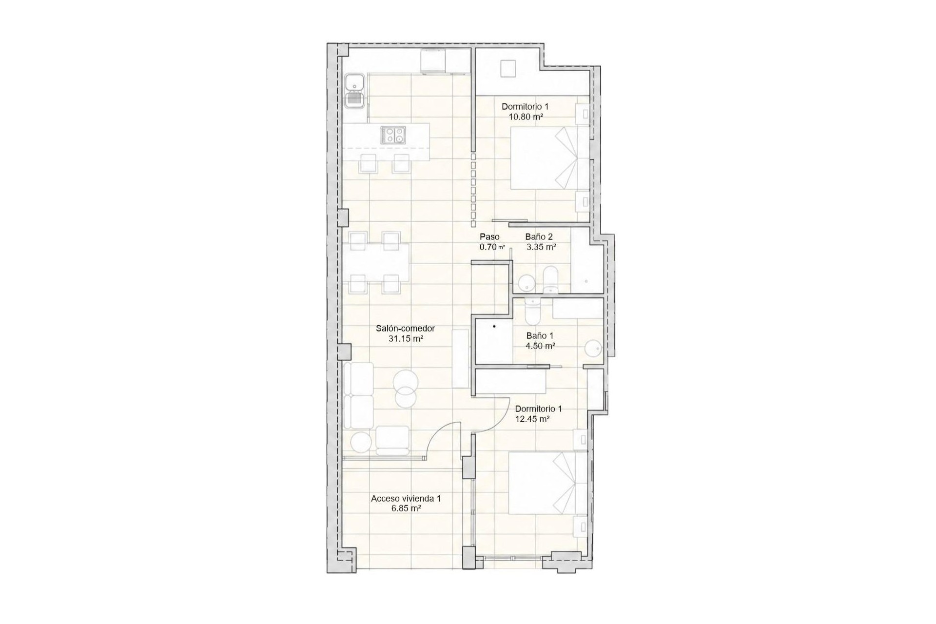 New Build - Apartment - San Javier - pueblo