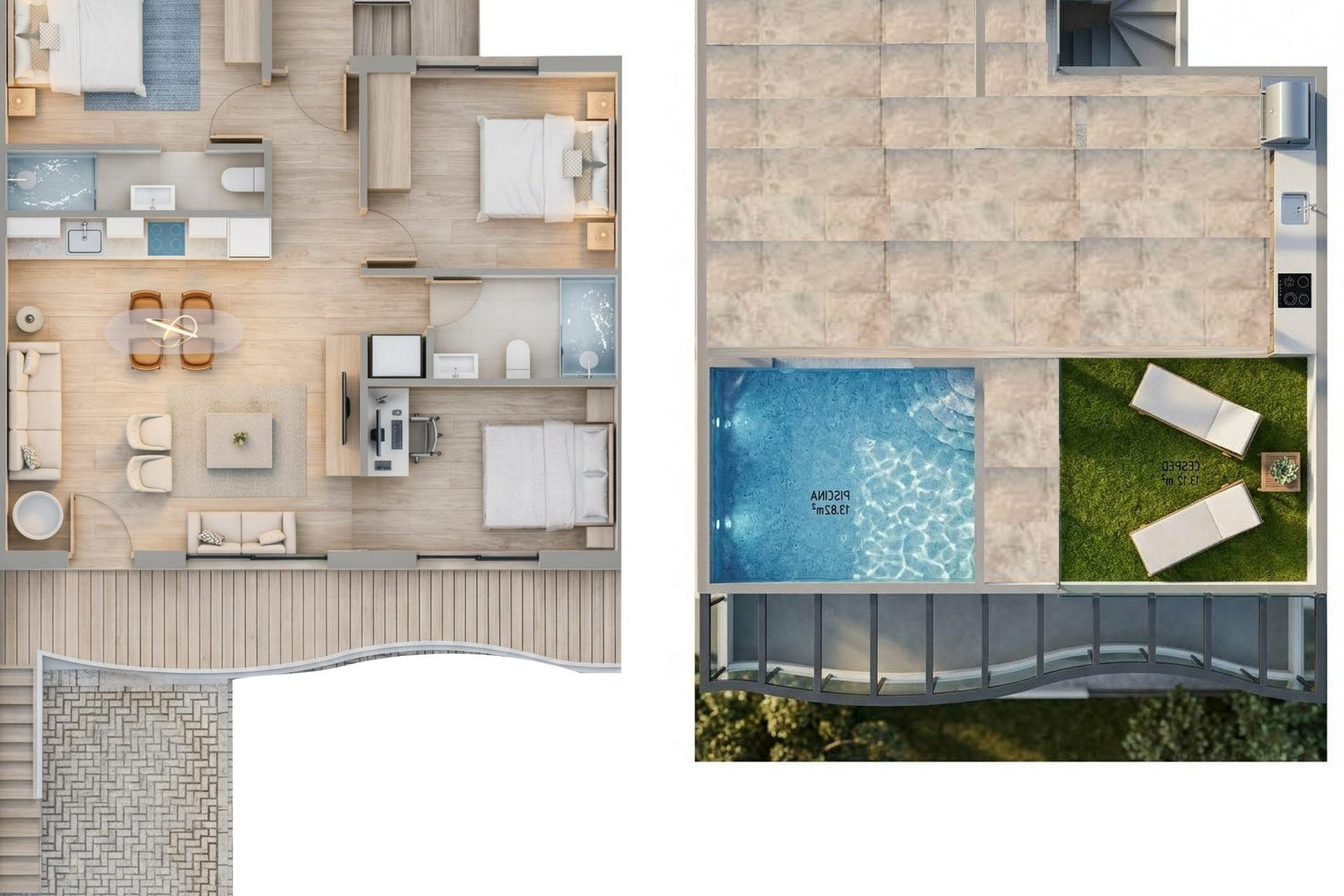 New Build - Bungalow - Pilar de la Horadada - parques de Andromeda