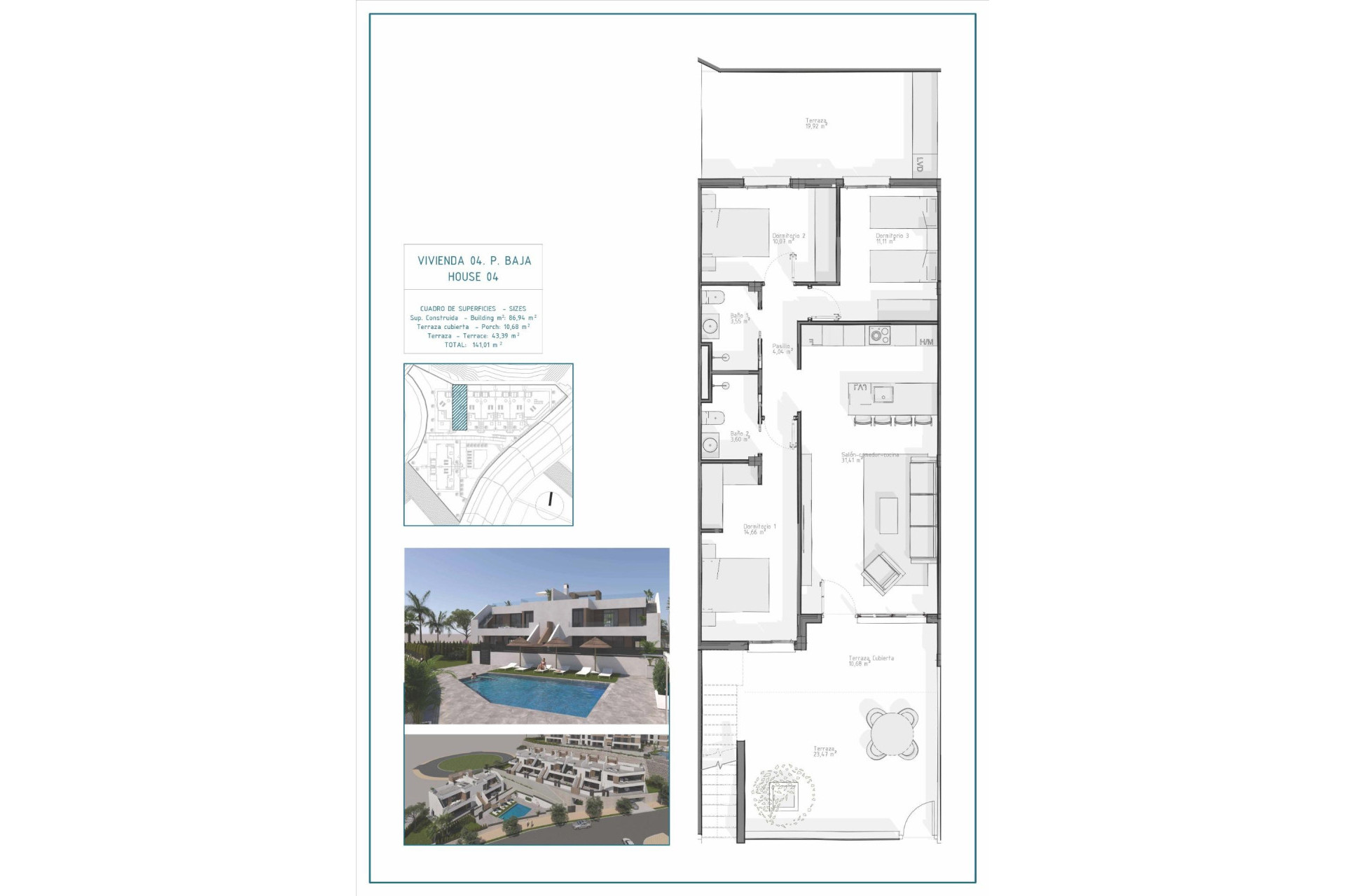 New Build - Bungalow - Vera - Pueblo Salinas