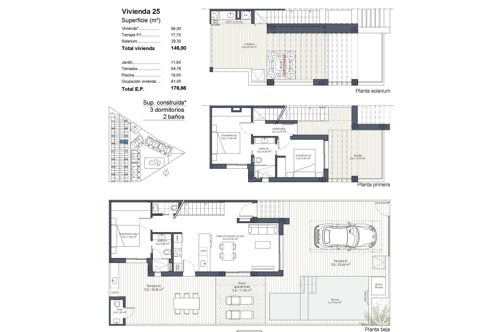 New Build - Quad House - Los Alcazares - Serena Golf