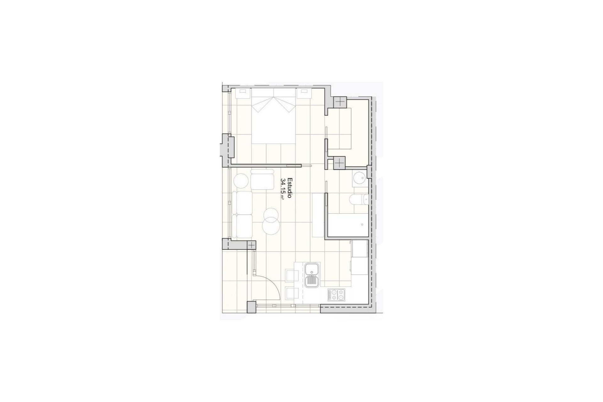 Nieuwbouw Woningen - Apartment - San Javier - pueblo