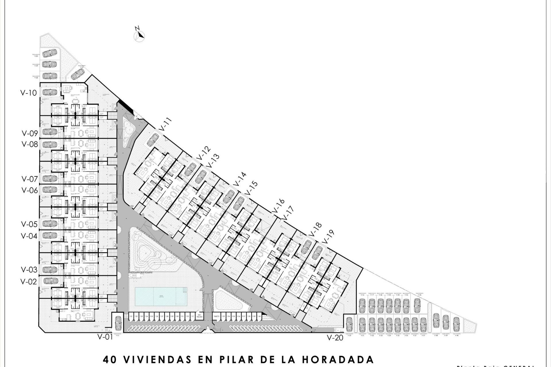 Nieuwbouw Woningen - Bungalow - Pilar de la Horadada - pueblo