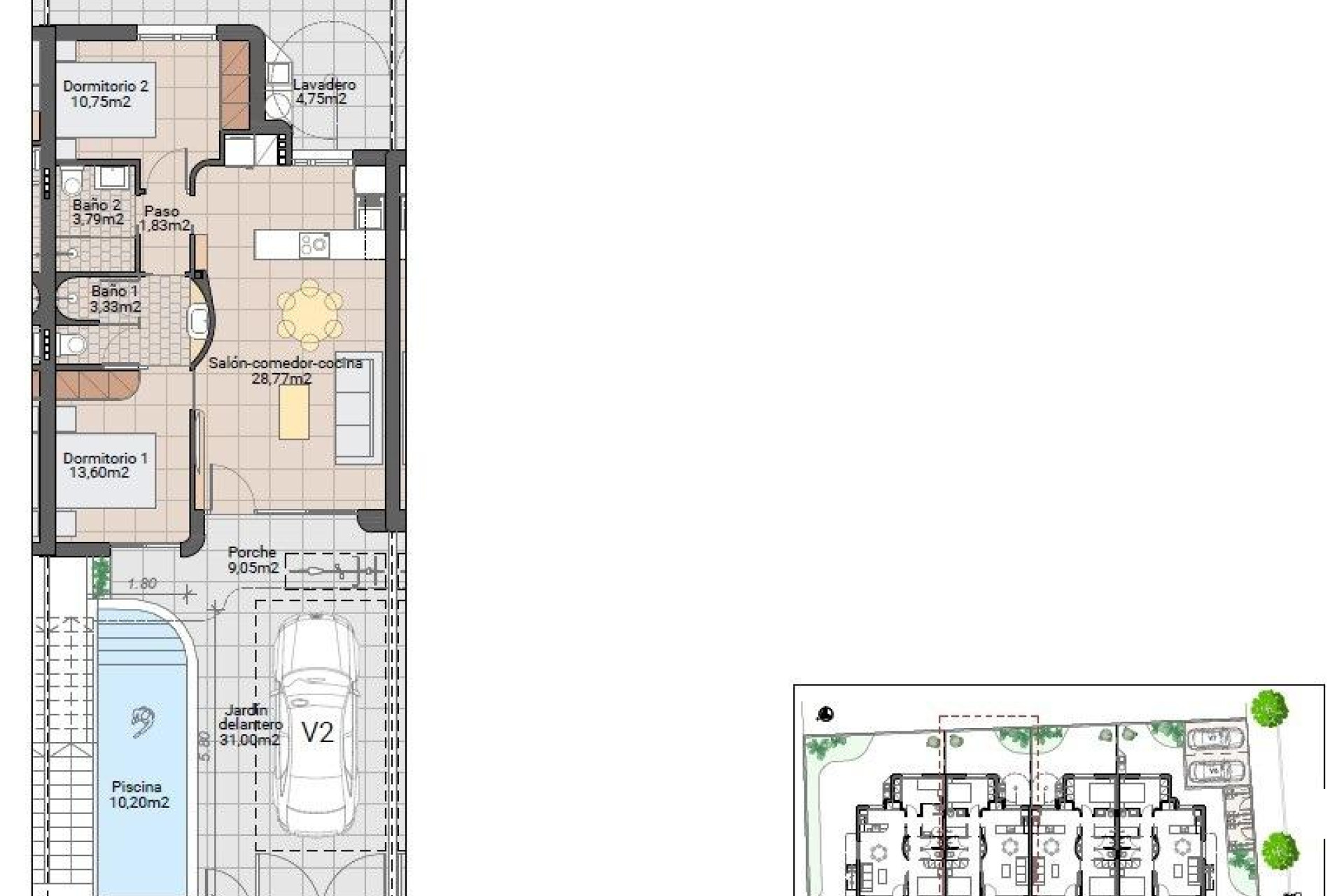 Nieuwbouw Woningen - Bungalow - Pilar de la Horadada - pueblo