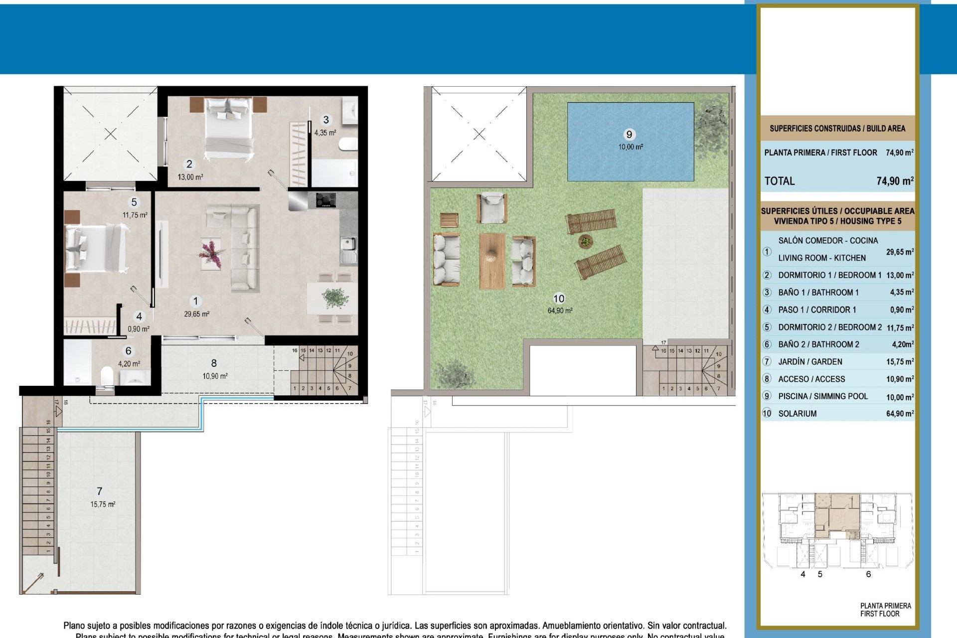Nieuwbouw Woningen - Bungalow - San Pedro del Pinatar - Lo Pagan