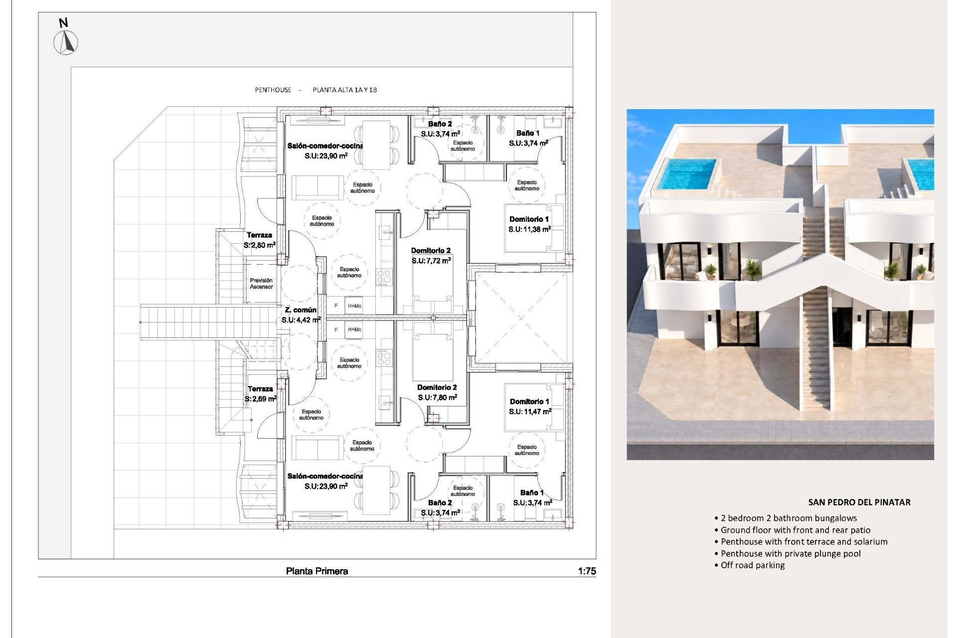 Nieuwbouw Woningen - Bungalow - San Pedro del Pinatar - Los Peñascos