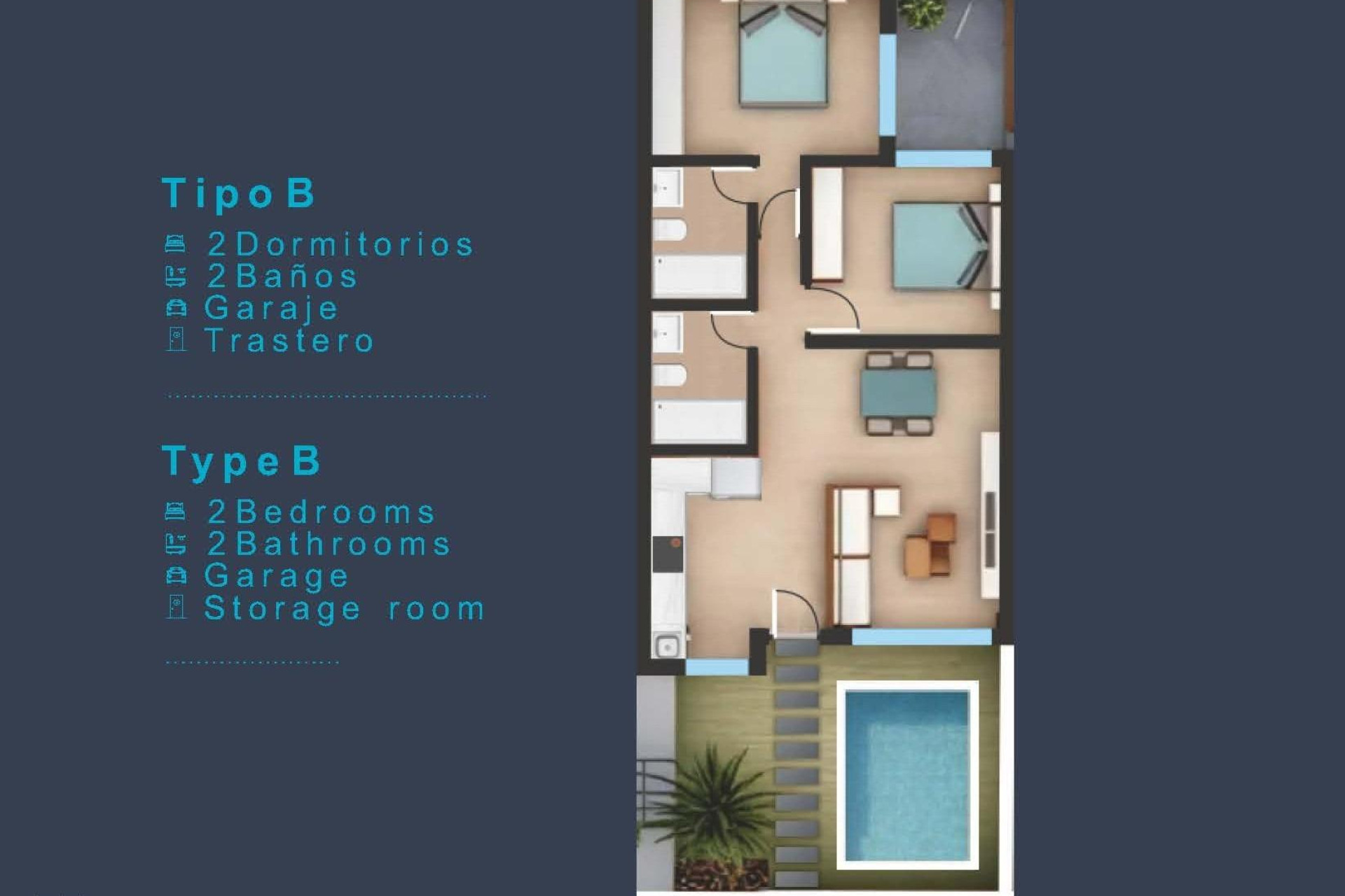 Nieuwbouw Woningen - Bungalow - San Pedro del Pinatar - Los Pinos
