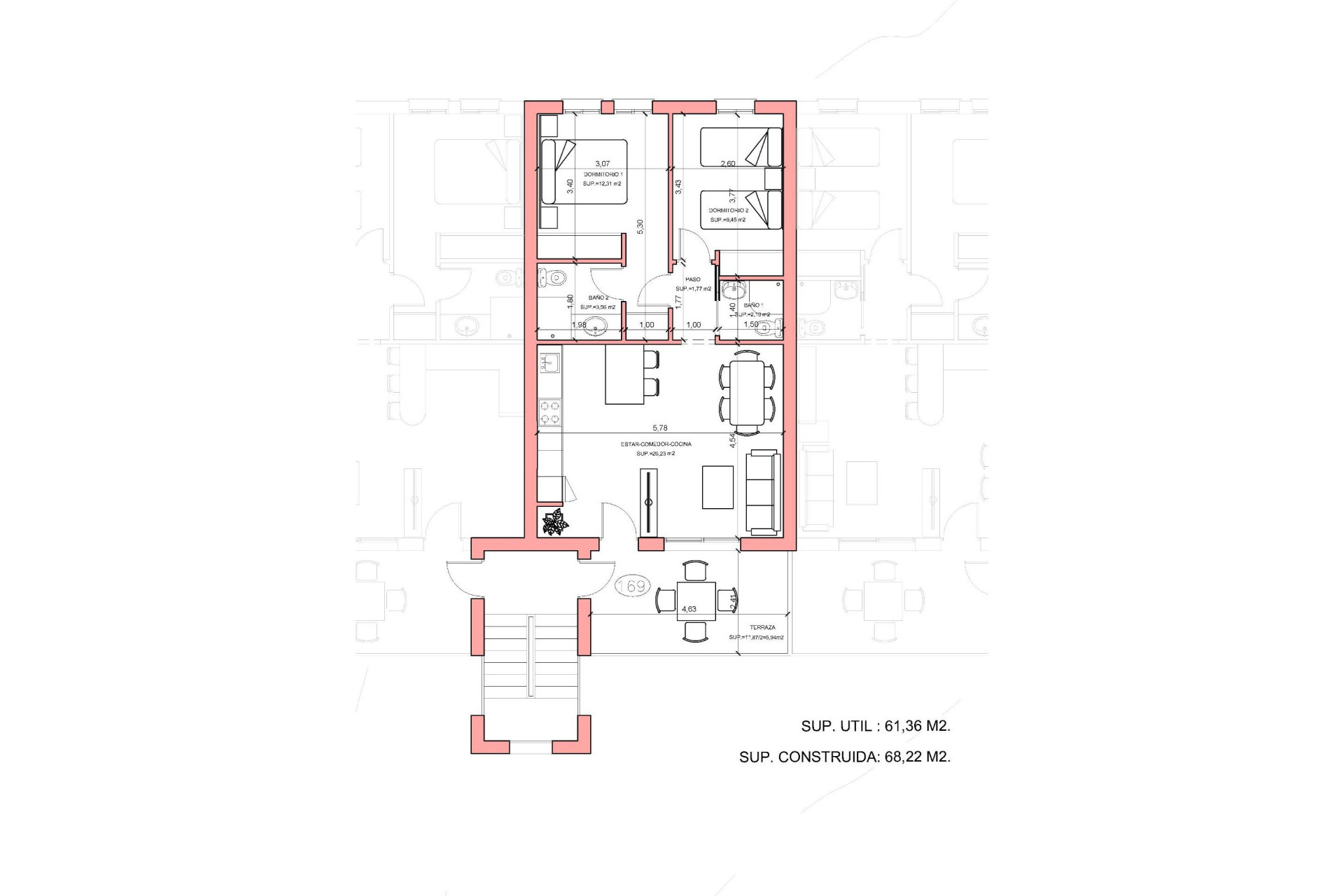 Nieuwbouw Woningen - Penthouse - Fuente Álamo - La Pinilla