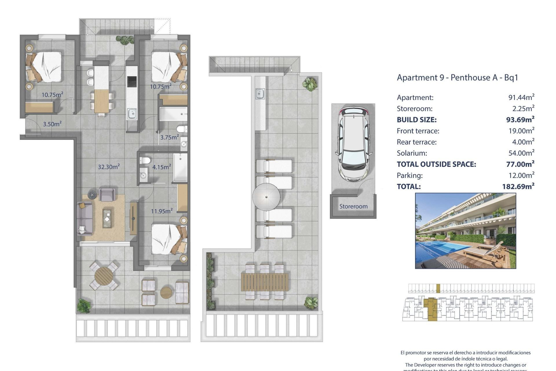 Nieuwbouw Woningen - Penthouse - Los Alcazares - Los Narejos