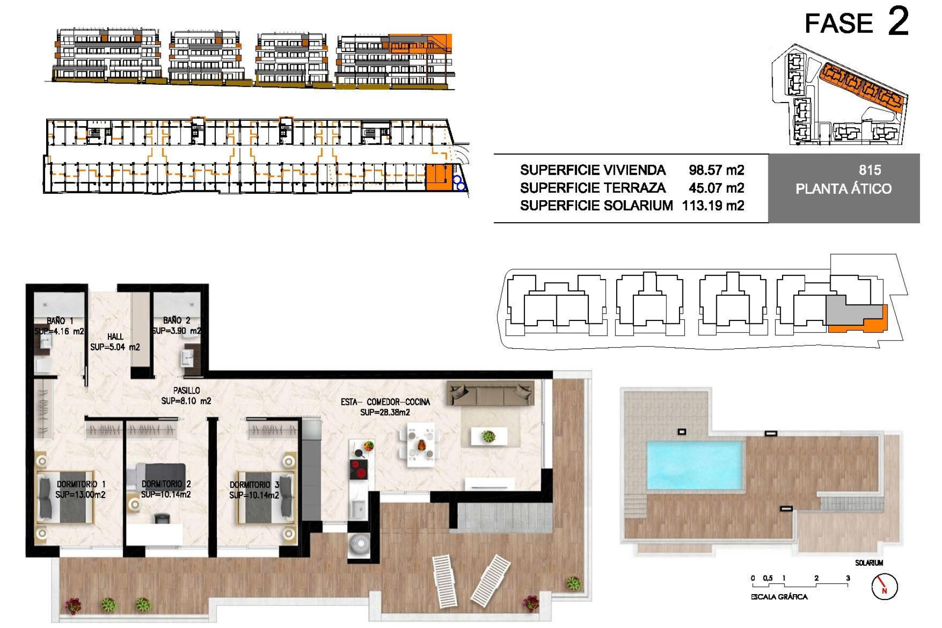 Nouvelle construction - Attique - Orihuela Costa - Playa Flamenca