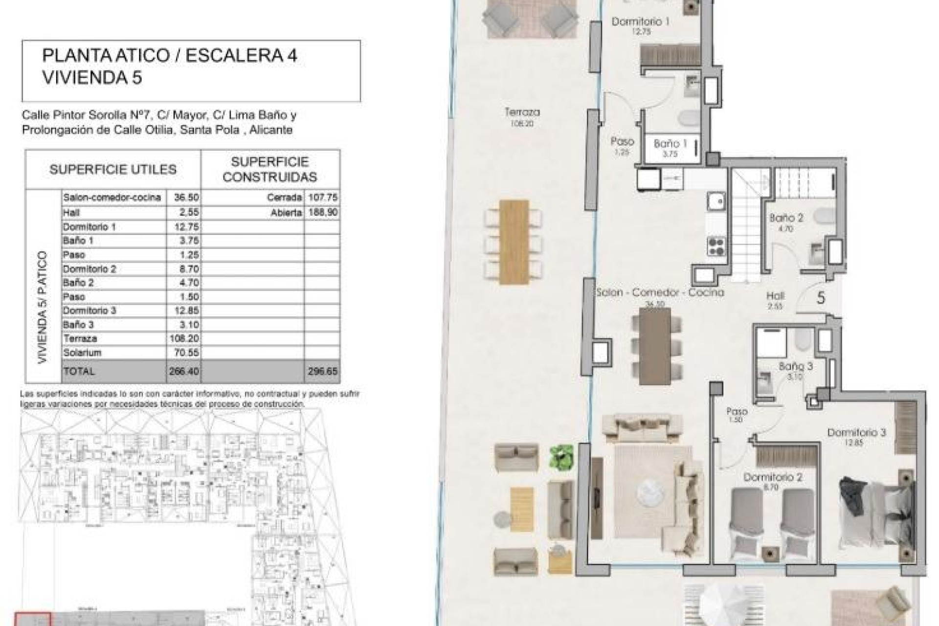 Nouvelle construction - Attique - Santa Pola - Estacion de autobuses