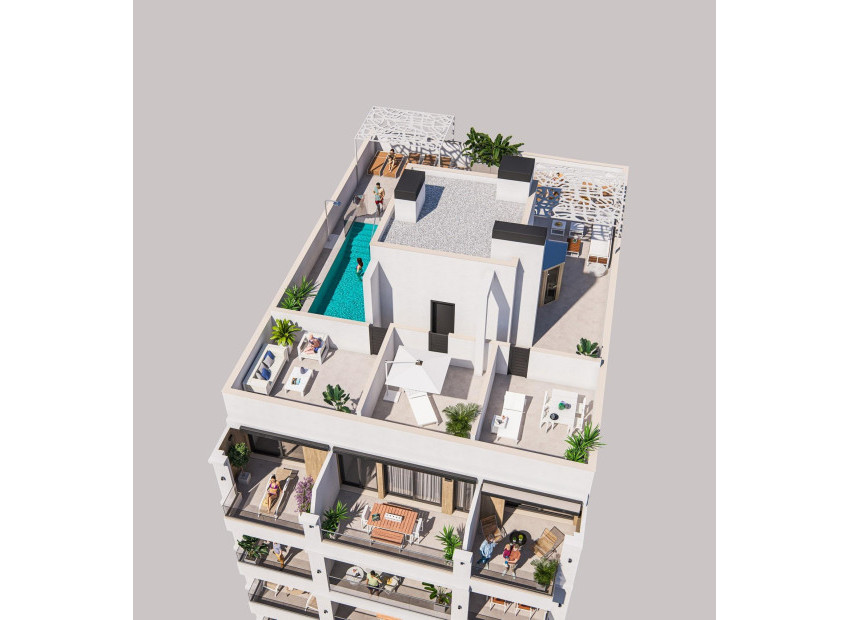 Nouvelle construction - Attique - Torrevieja - Playa de El Cura