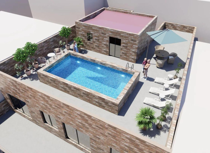 Nouvelle construction - Attique - Torrevieja - Playa El Acequión