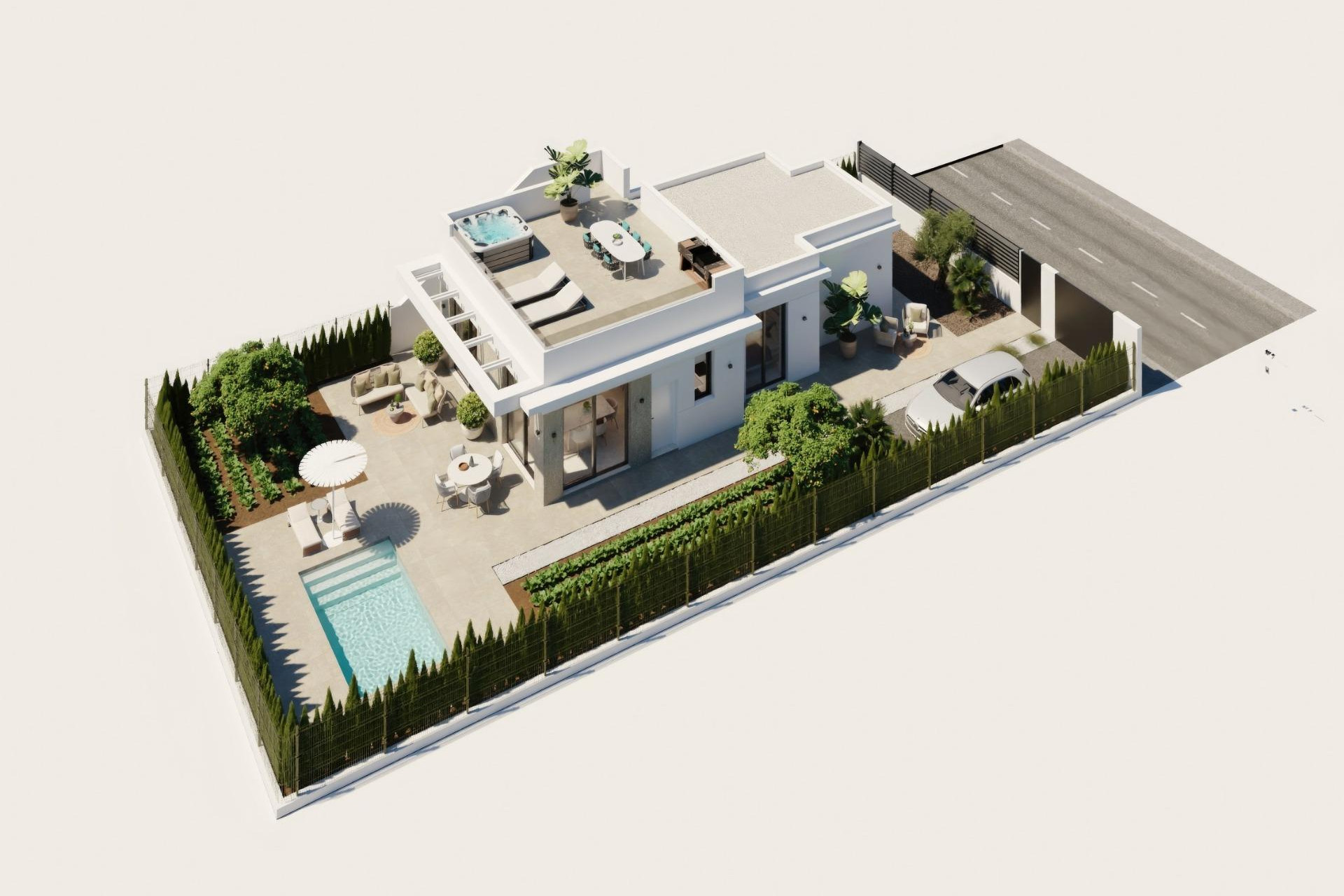 Nouvelle construction - Villa - Fuente Álamo - Hacienda Del Álamo Golf