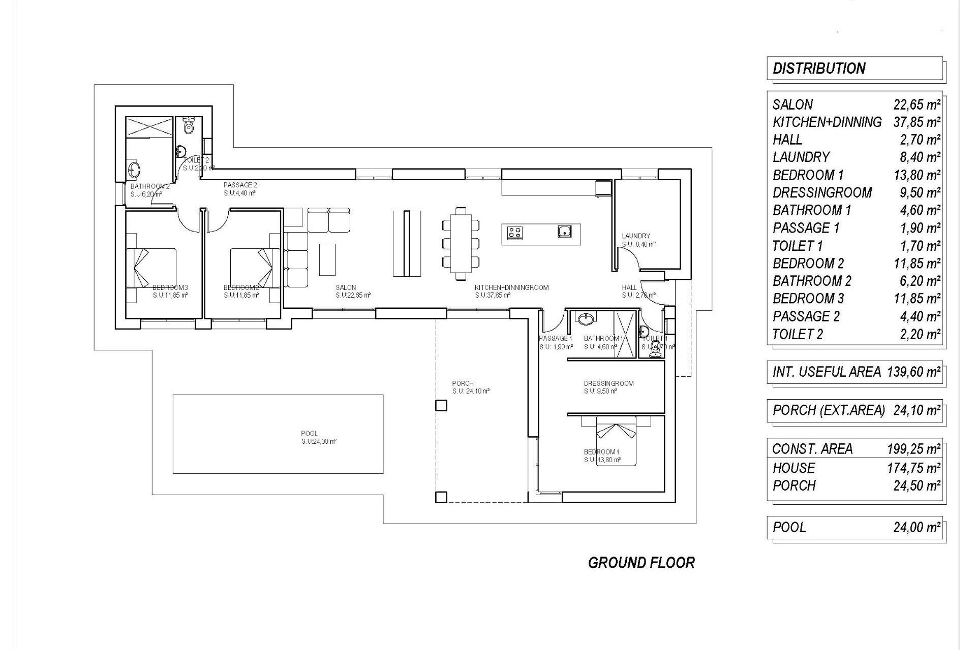 Nouvelle construction - Villa - Pinoso - Campo