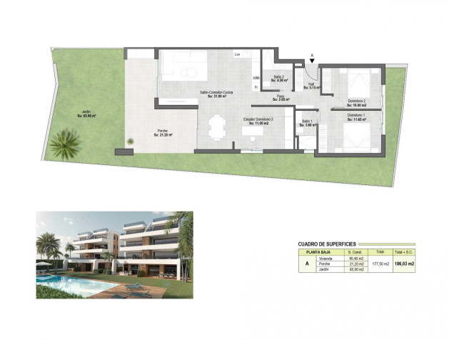 Nouvelle construction - Apartment - Alhama De Murcia - Condado De Alhama Resort