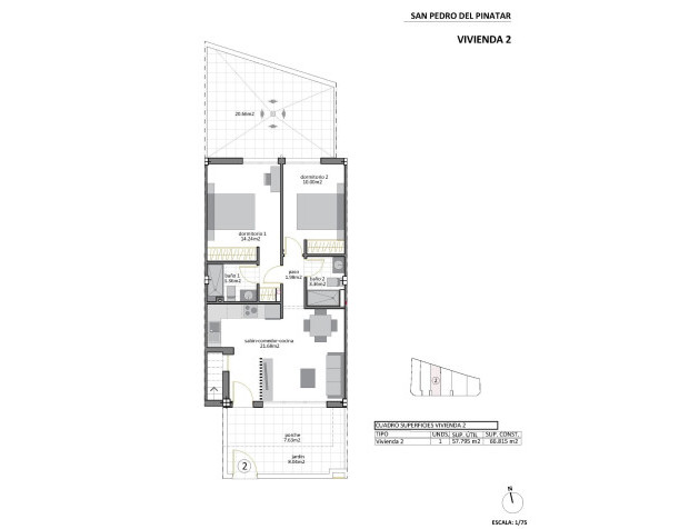 Nieuwbouw Woningen - Bungalow - San Pedro del Pinatar - Los Cuarteros