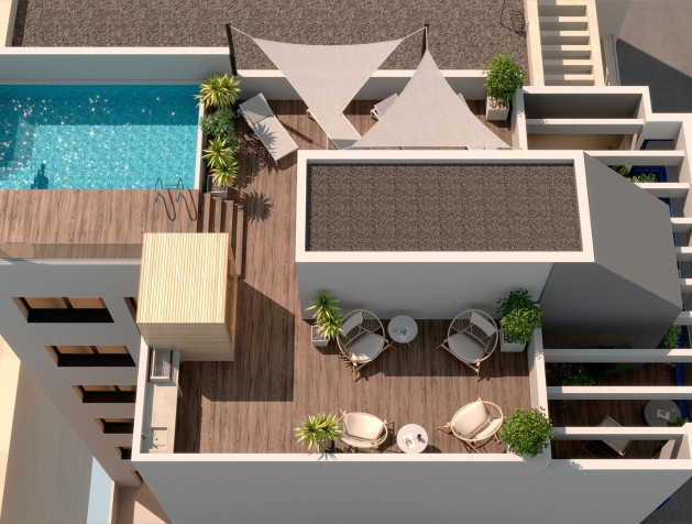 Nouvelle construction - Attique - Torrevieja - Playa del Acequión