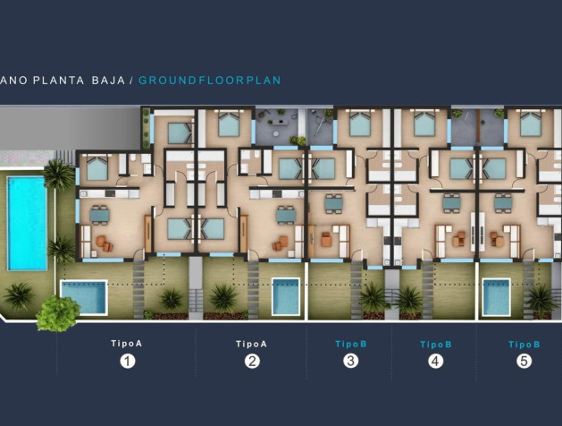 Nieuwbouw Woningen - Bungalow - San Pedro del Pinatar - Los Pinos