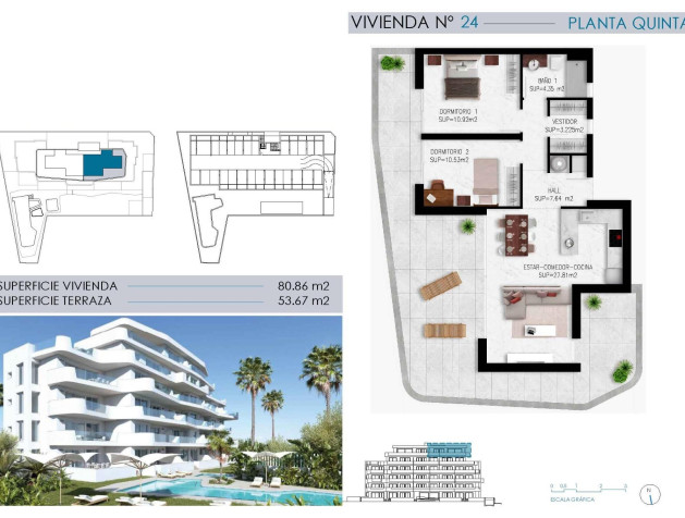 Nouvelle construction - Attique - Pilar de la Horadada - Mil Palmeras