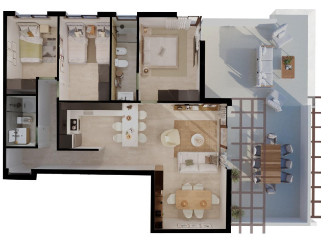 Nouvelle construction - Apartment - Vera - Vera Playa