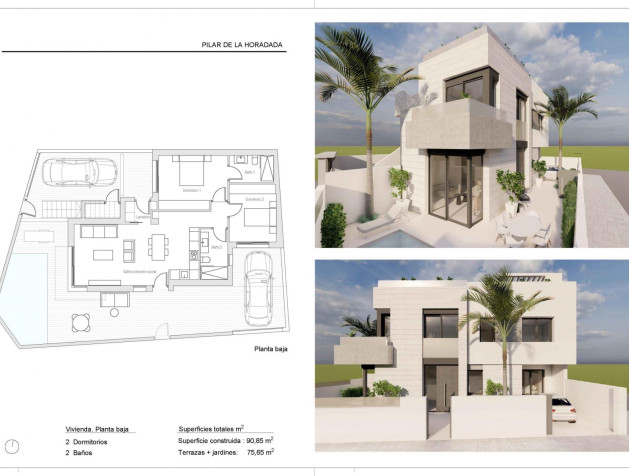 Nieuwbouw Woningen - Bungalow - Pilar de la Horadada - pueblo