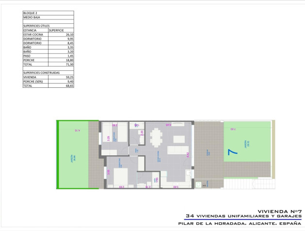 Nieuwbouw Woningen - Bungalow - Pilar de la Horadada - pueblo