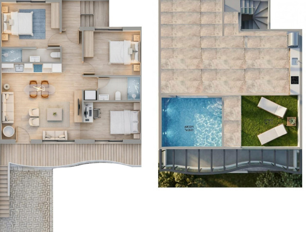 Nouvelle construction - Bungalow - Pilar de la Horadada - parques de Andromeda