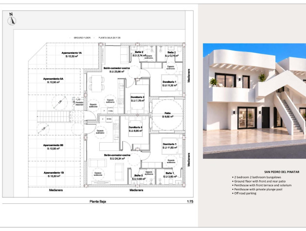 New Build - Bungalow - San Pedro del Pinatar - Los Peñascos