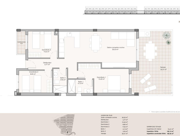 New Build - Apartment - Pulpi - Aguilón Golf