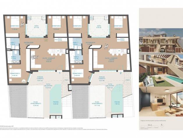 Nieuwbouw Woningen - Bungalow - San Pedro del Pinatar - Pueblo